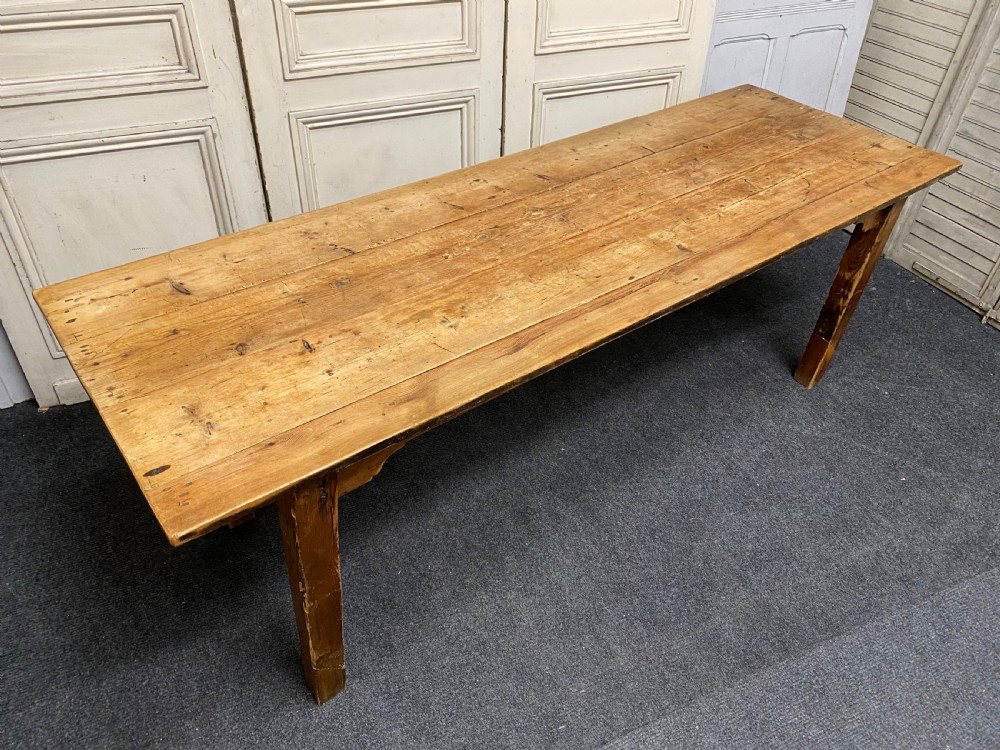 19th C Pine Kitchen Table  View II