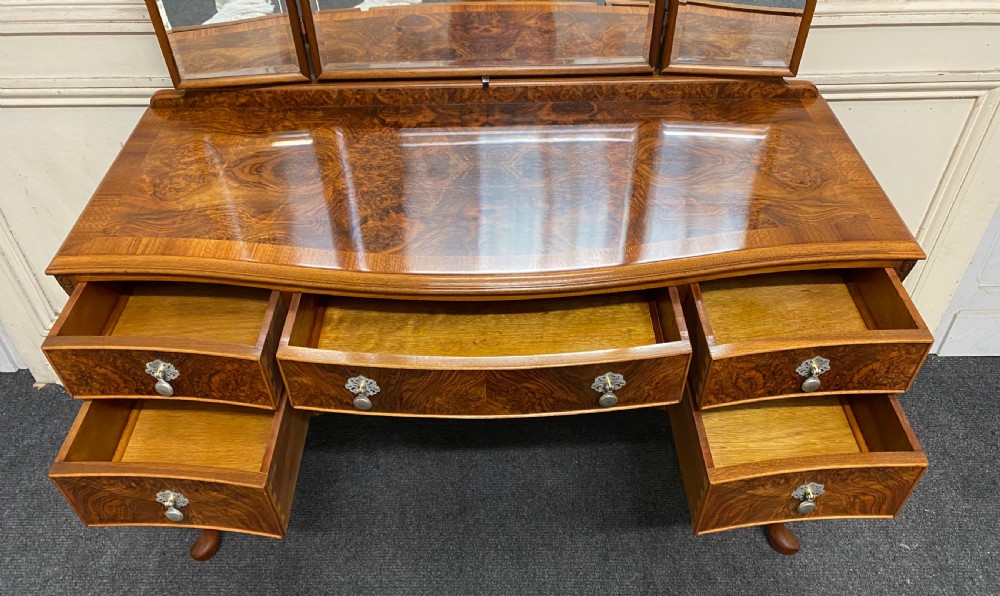 Burr Walnut Dressing Table View XII
