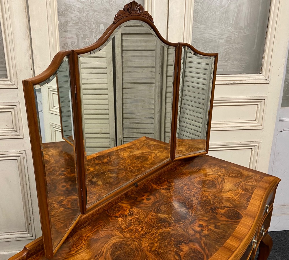 Burr Walnut Dressing Table View XIX