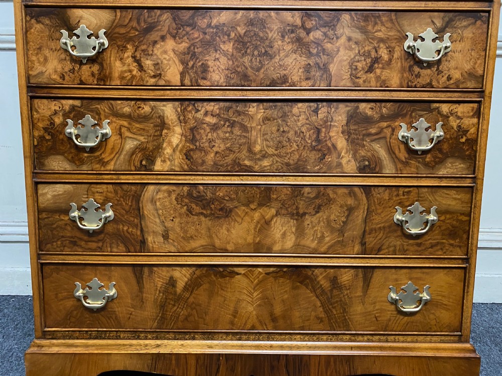 Burr Walnut Cupboard over Chest View X