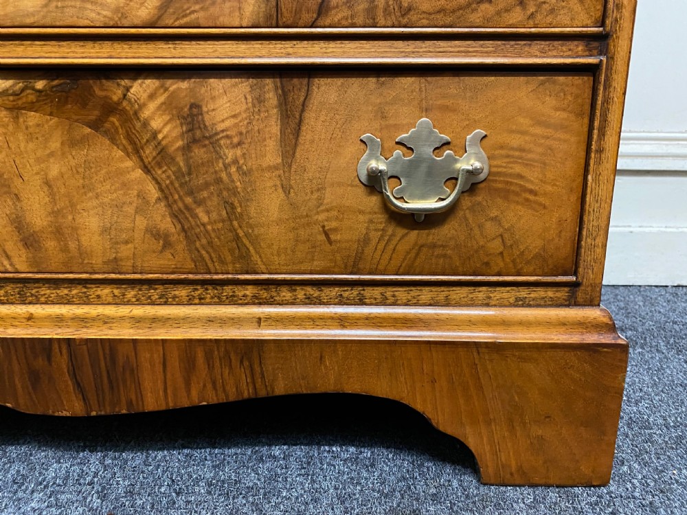 Burr Walnut Cupboard over Chest View XI