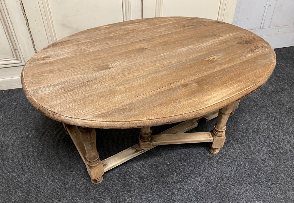 Large Oak Coffee Table View II