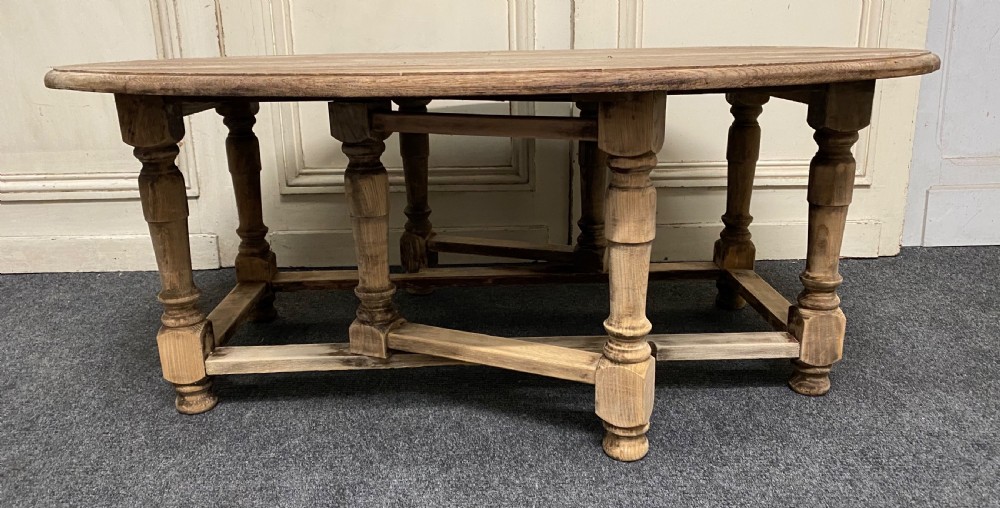 Large Oak Coffee Table View VI