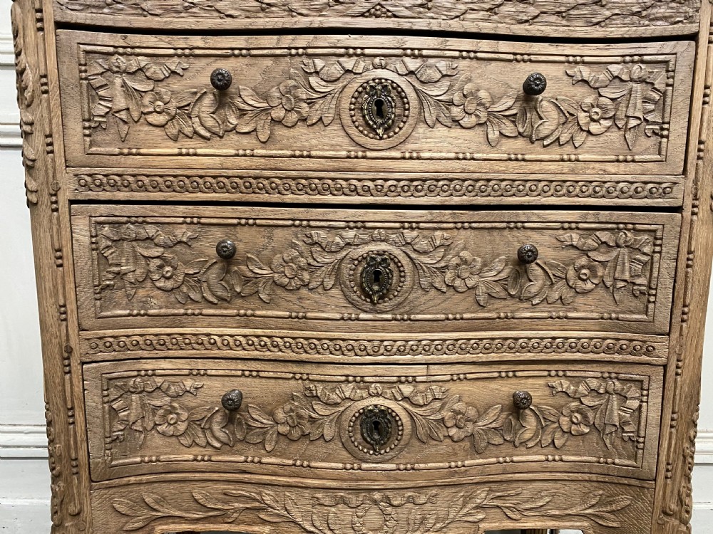 French Bleached Oak Chest of Drawers  View IV