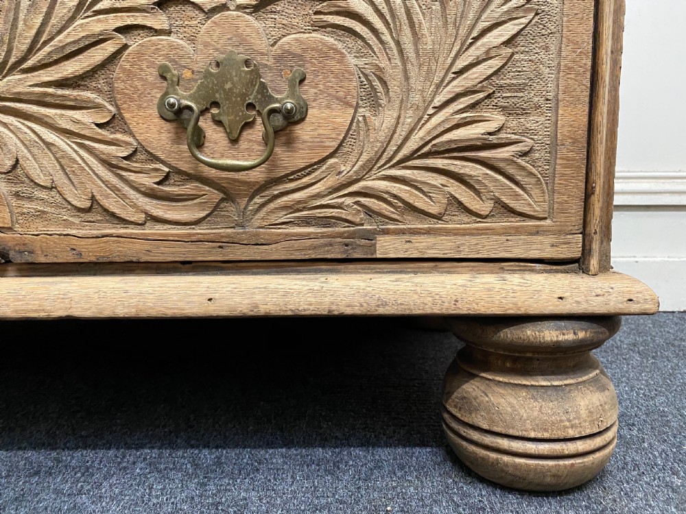 18th C Bleached Oak Chest of Drawers View VI