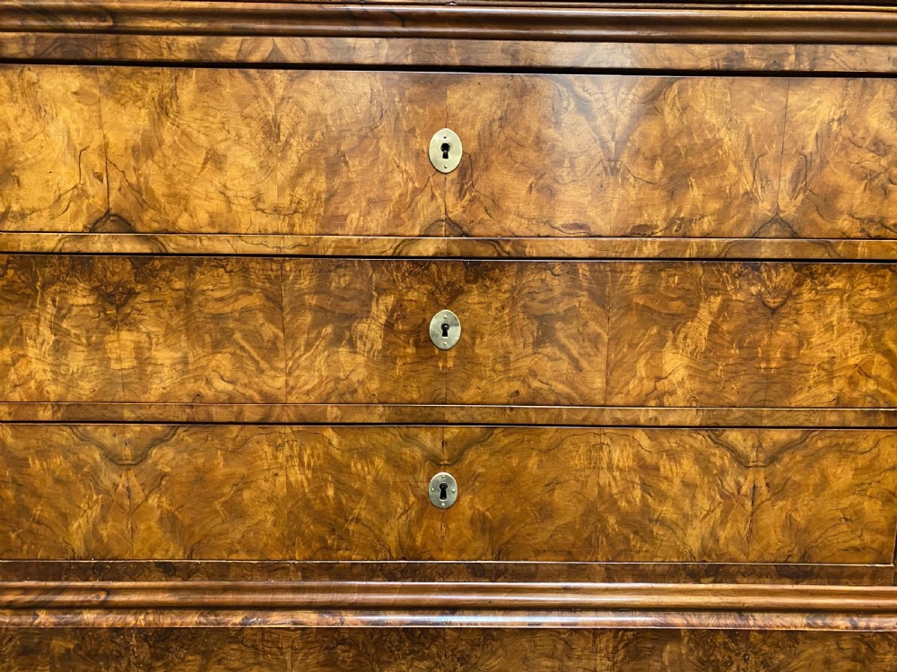 Fine Walnut French Marble top Chest View III