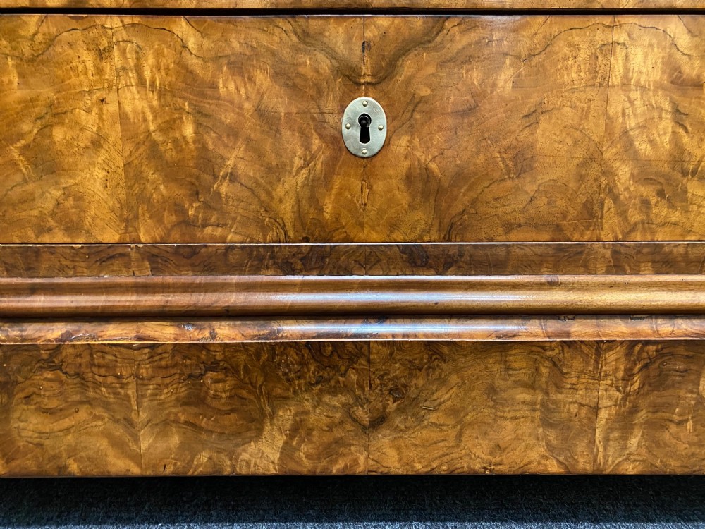 Fine Walnut French Marble top Chest View V