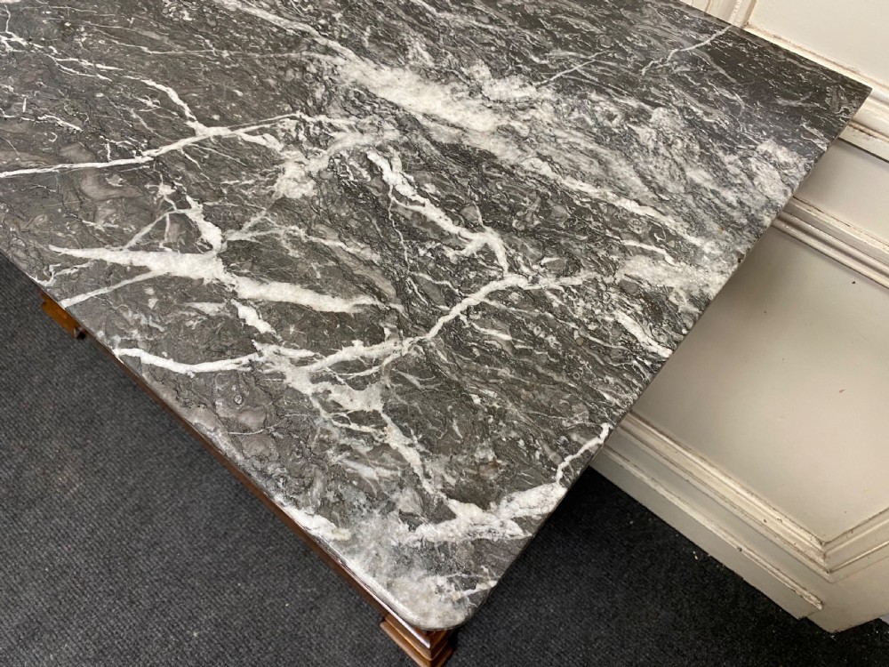 Fine Walnut French Marble top Chest View IX