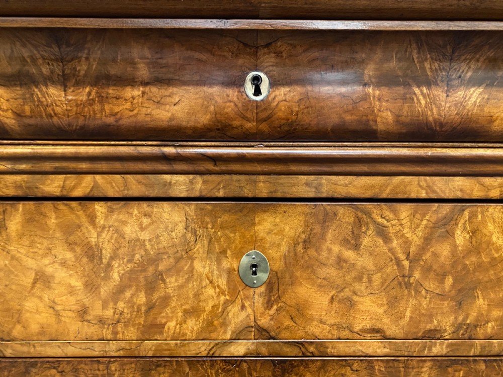 Fine Walnut French Marble top Chest View XIII
