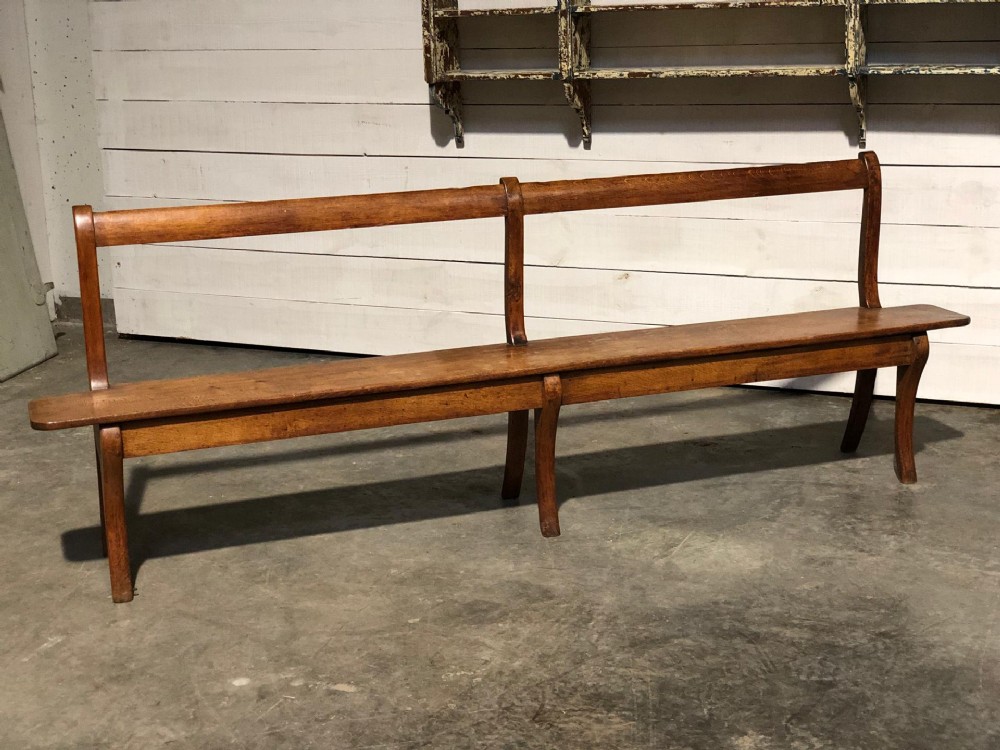 19th C French Oak Bench