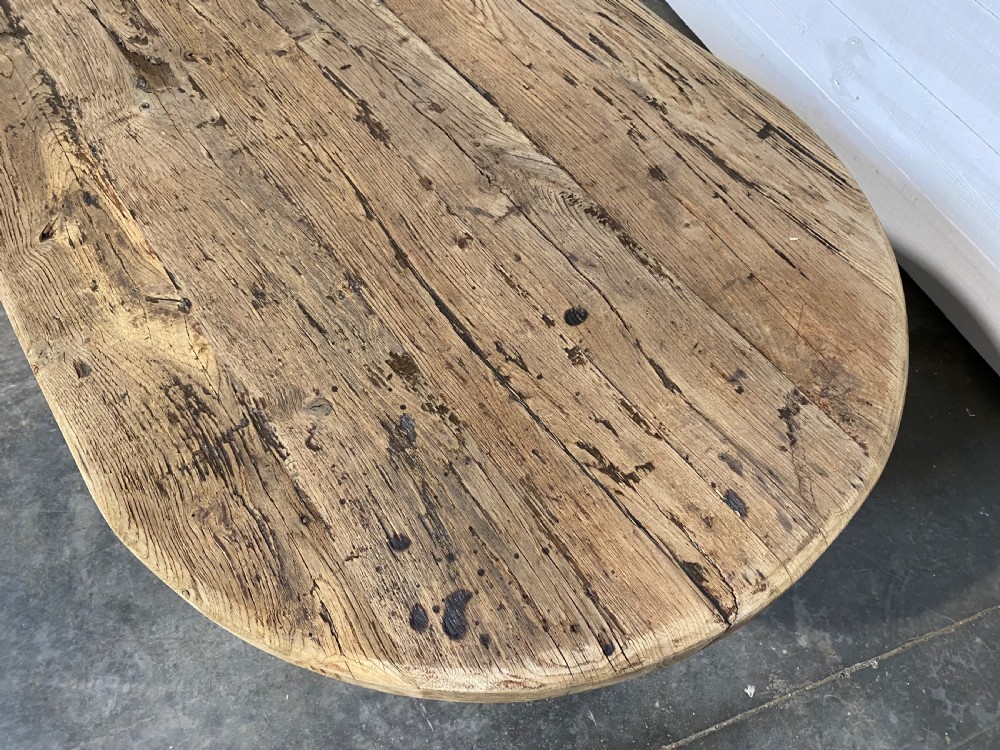 Large Rustic French Farmhouse Dining Table  View V