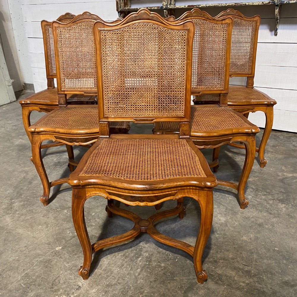 Set 6 French Dining Chairs View II