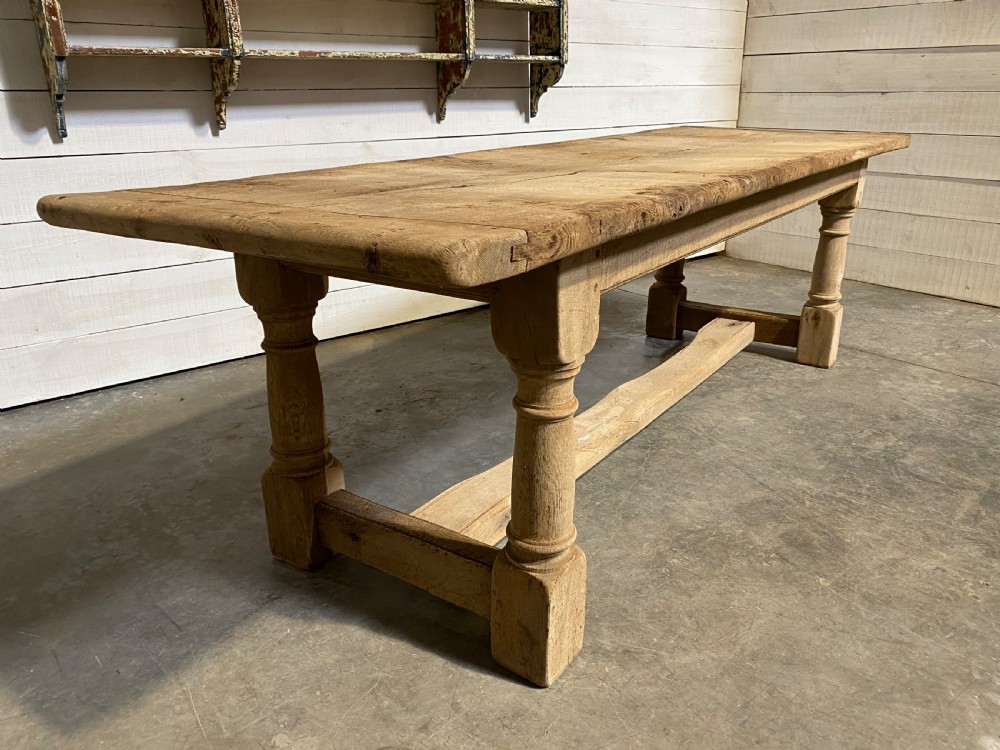 Long Rustic Oak French Farmhouse Table View II