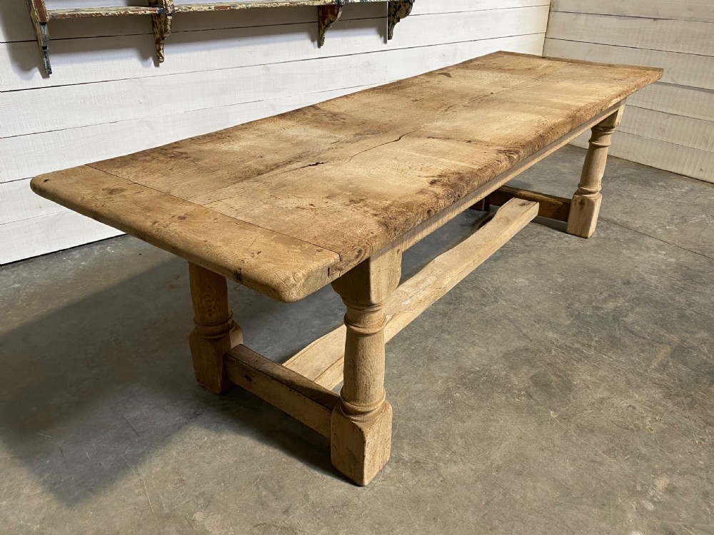 Long Rustic Oak French Farmhouse Table View IV