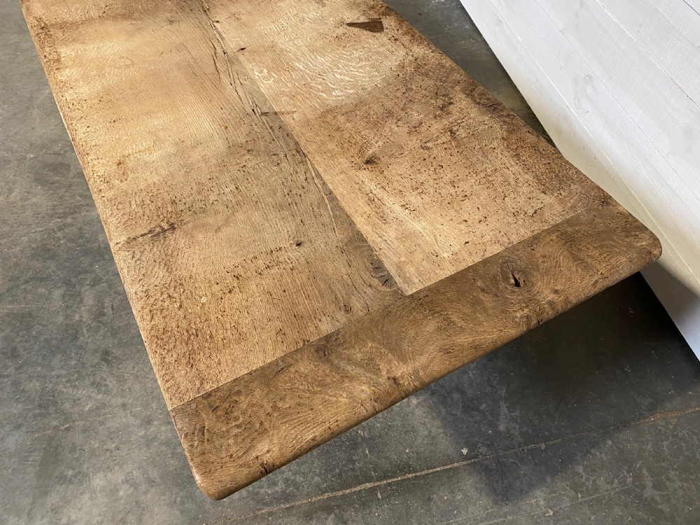 Long Rustic Oak French Farmhouse Table View VI