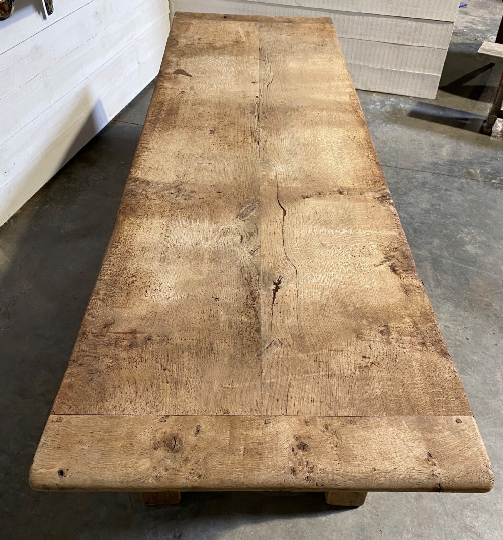 Long Rustic Oak French Farmhouse Table View VIII
