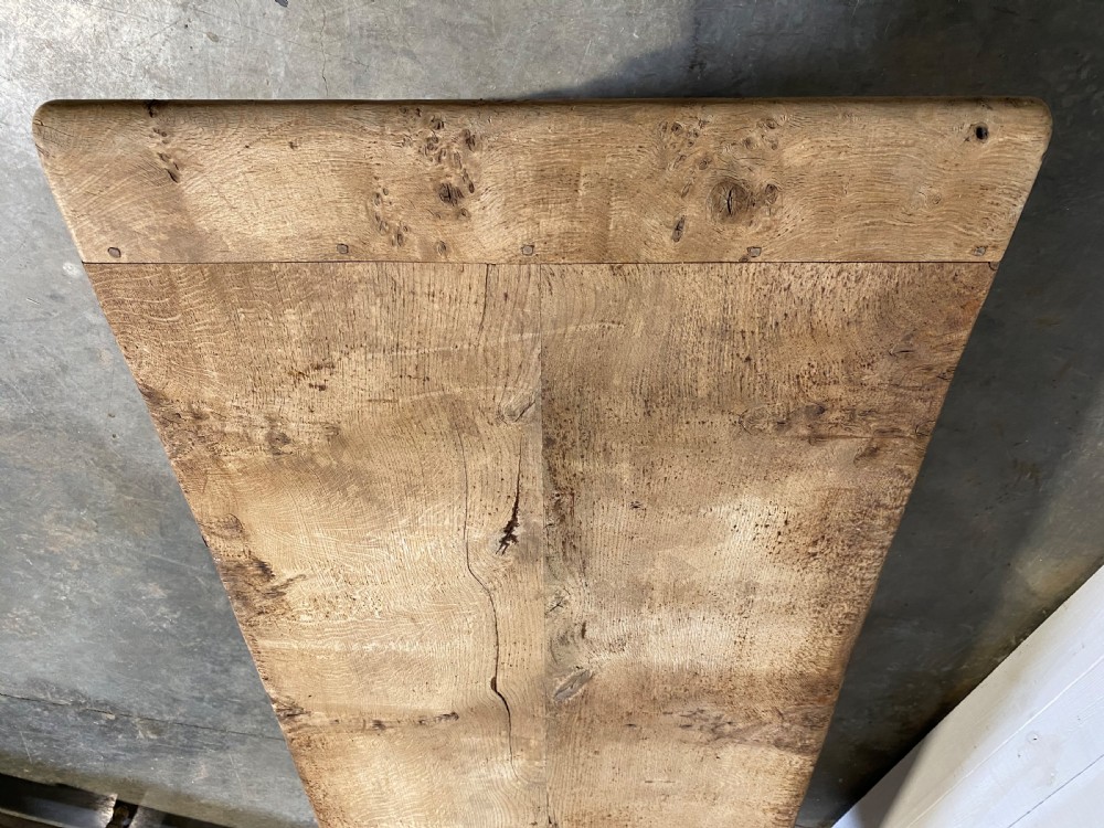Long Rustic Oak French Farmhouse Table View IX