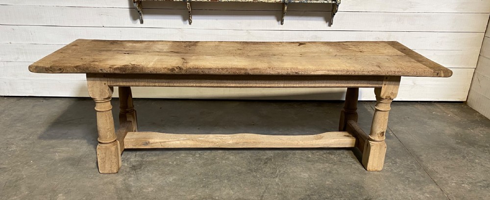 Long Rustic Oak French Farmhouse Table View X