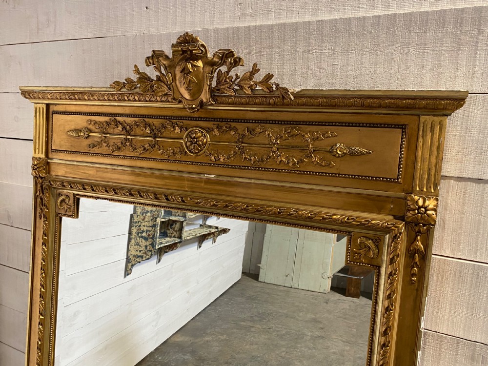 Large French Gilt Mirror View II