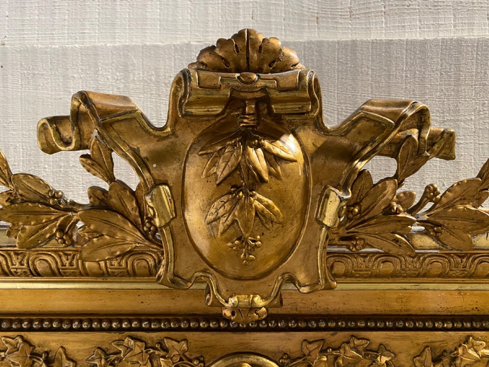Large French Gilt Mirror View IX