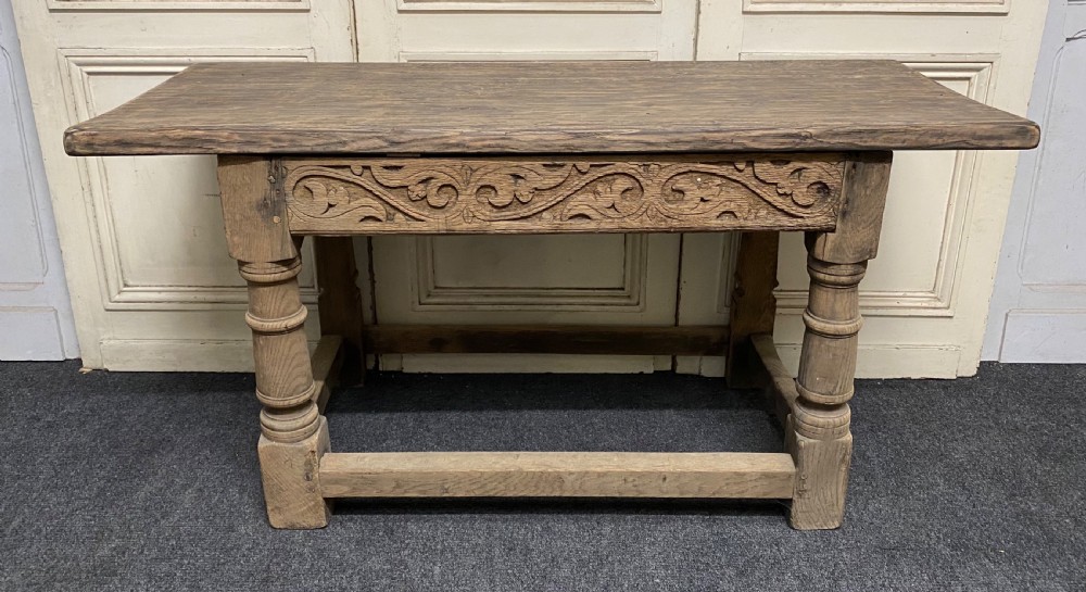 French Bleached Oak Hall Table