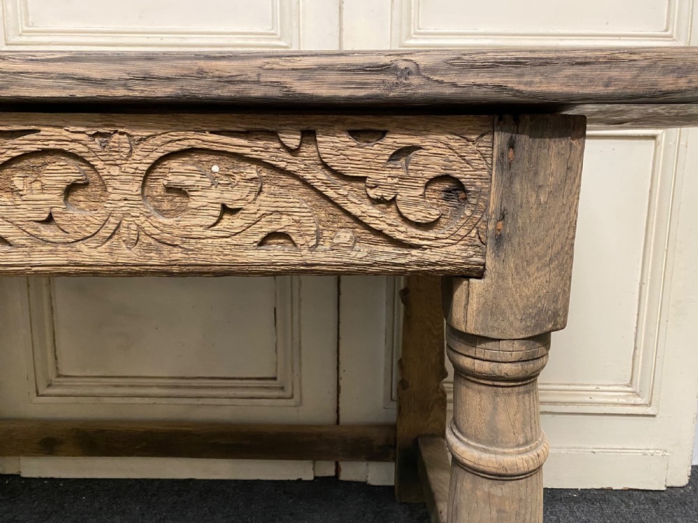 French Bleached Oak Hall Table View II