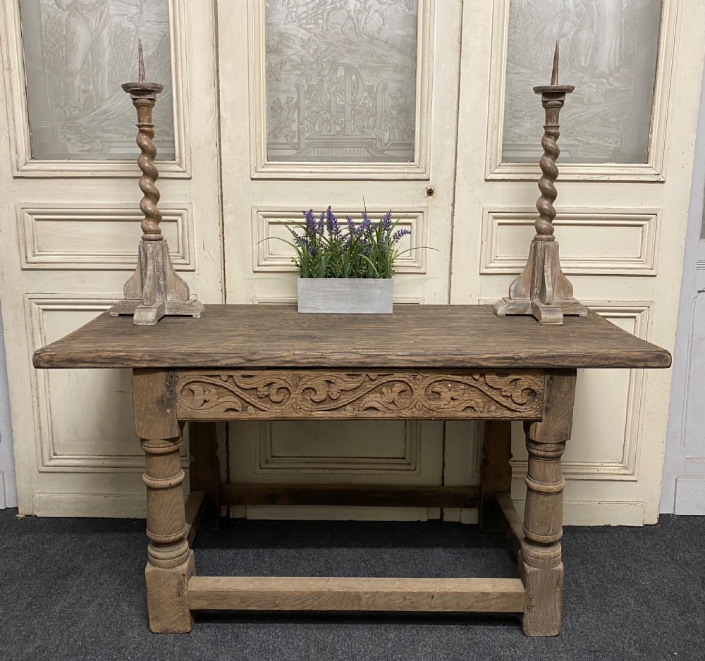 French Bleached Oak Hall Table View III
