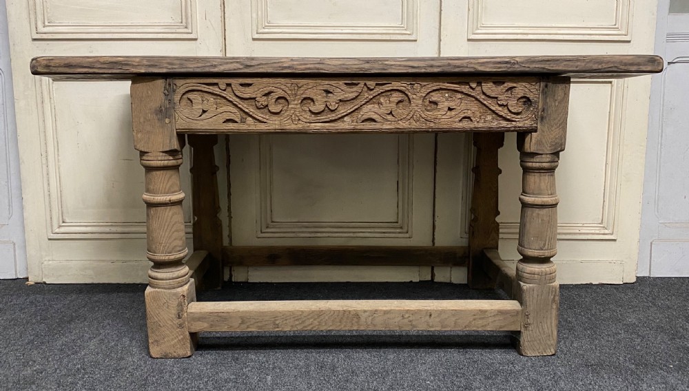 French Bleached Oak Hall Table View IV