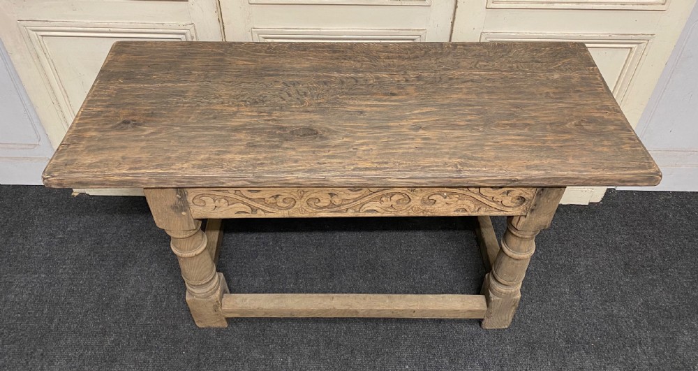 French Bleached Oak Hall Table View V
