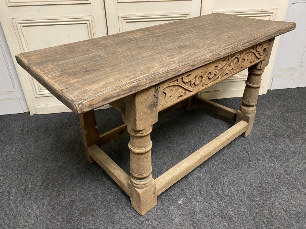 French Bleached Oak Hall Table View VII