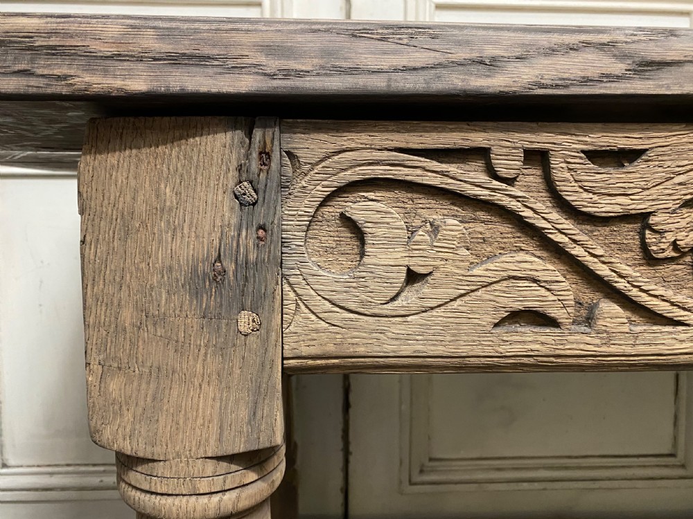 French Bleached Oak Hall Table View X