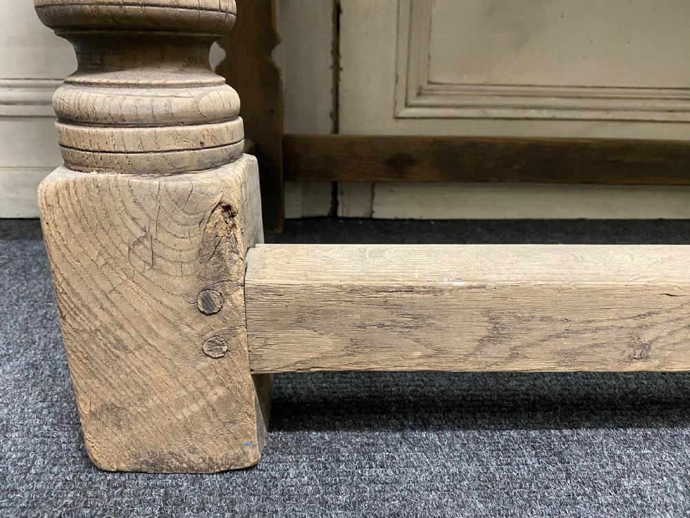 French Bleached Oak Hall Table View XI