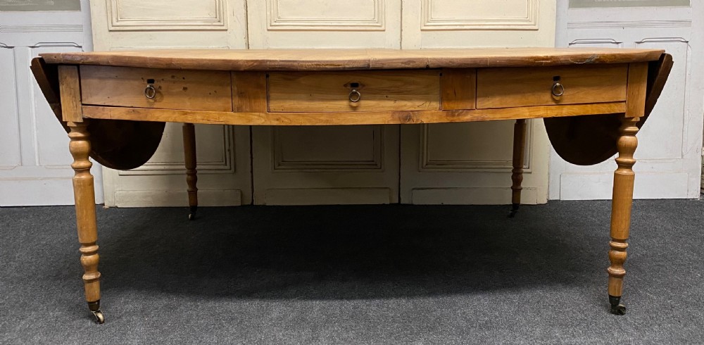 Huge French Oval Farmhouse Table View V
