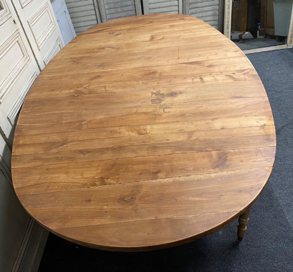Huge French Oval Farmhouse Table View IX