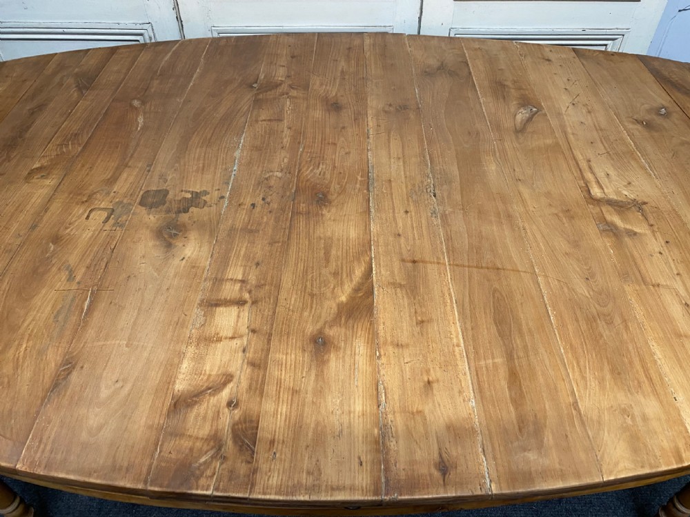 Huge French Oval Farmhouse Table View XIII