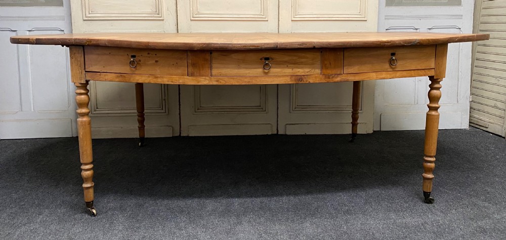 Huge French Oval Farmhouse Table View XX