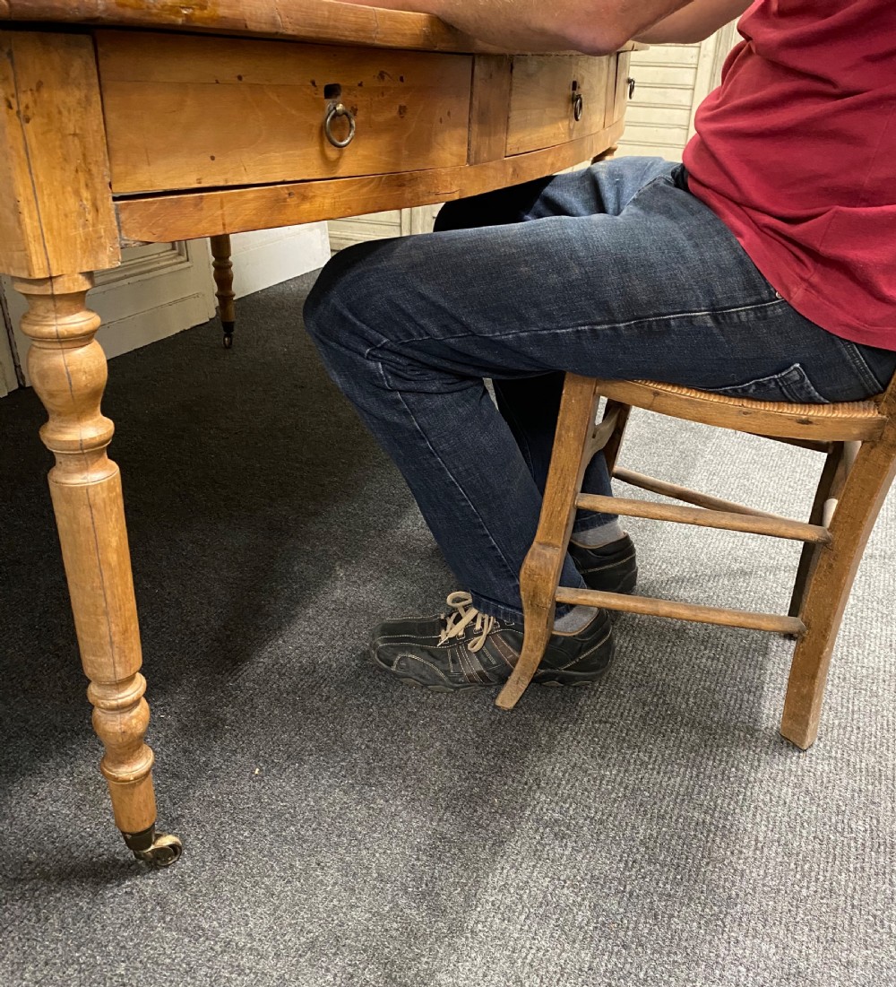 Huge French Oval Farmhouse Table View XXII