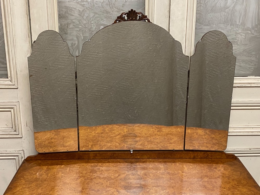 Quality Burr Walnut Dressing Table View II