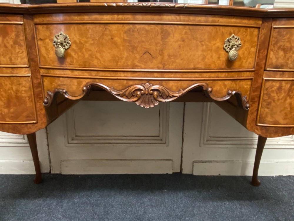Quality Burr Walnut Dressing Table View V