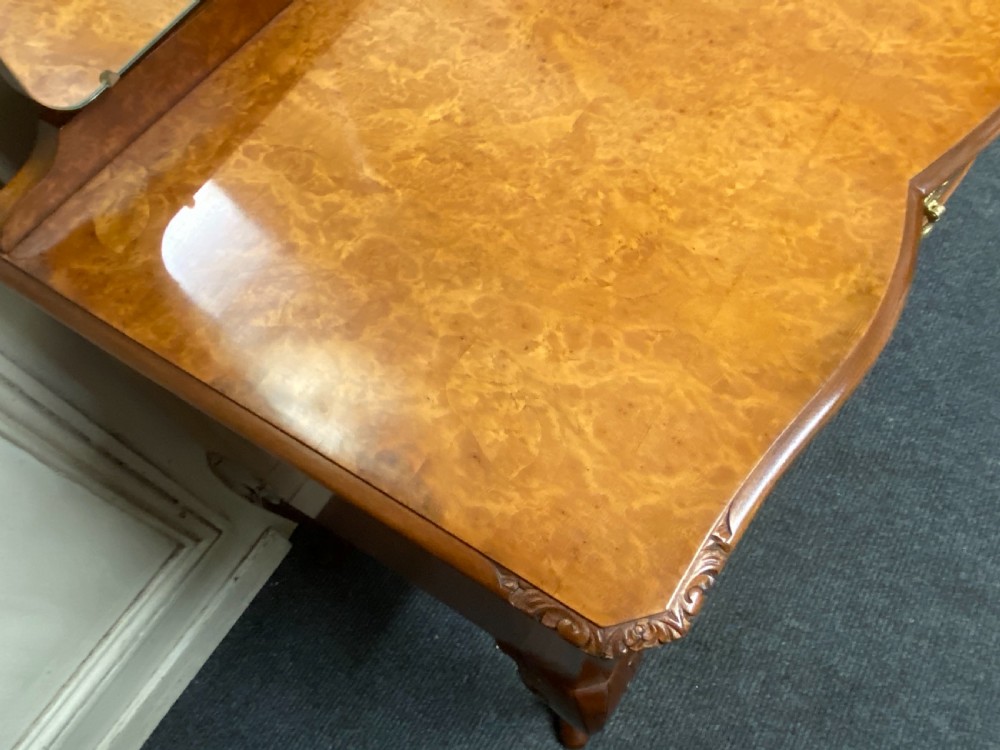 Quality Burr Walnut Dressing Table View VIII