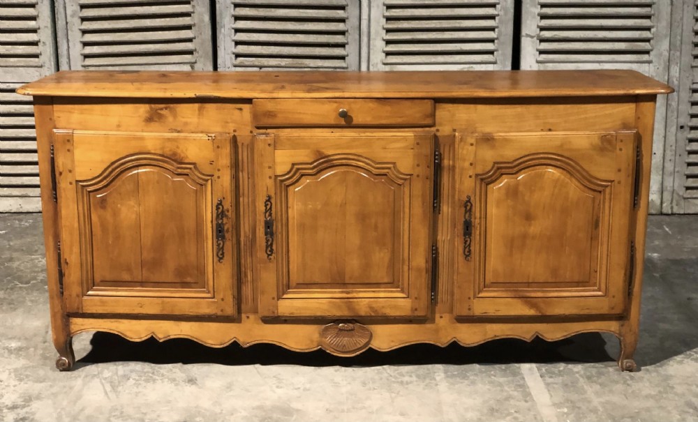 French Early Cherry Wood Sideboard 