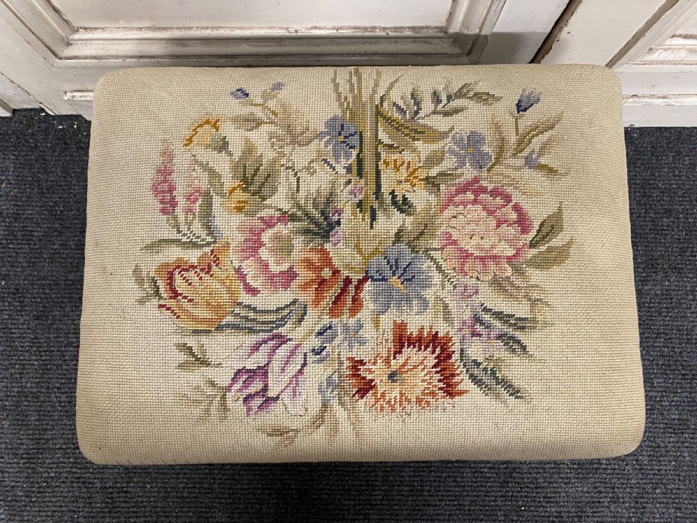 Pretty French Cabriole Leg Stool View IV