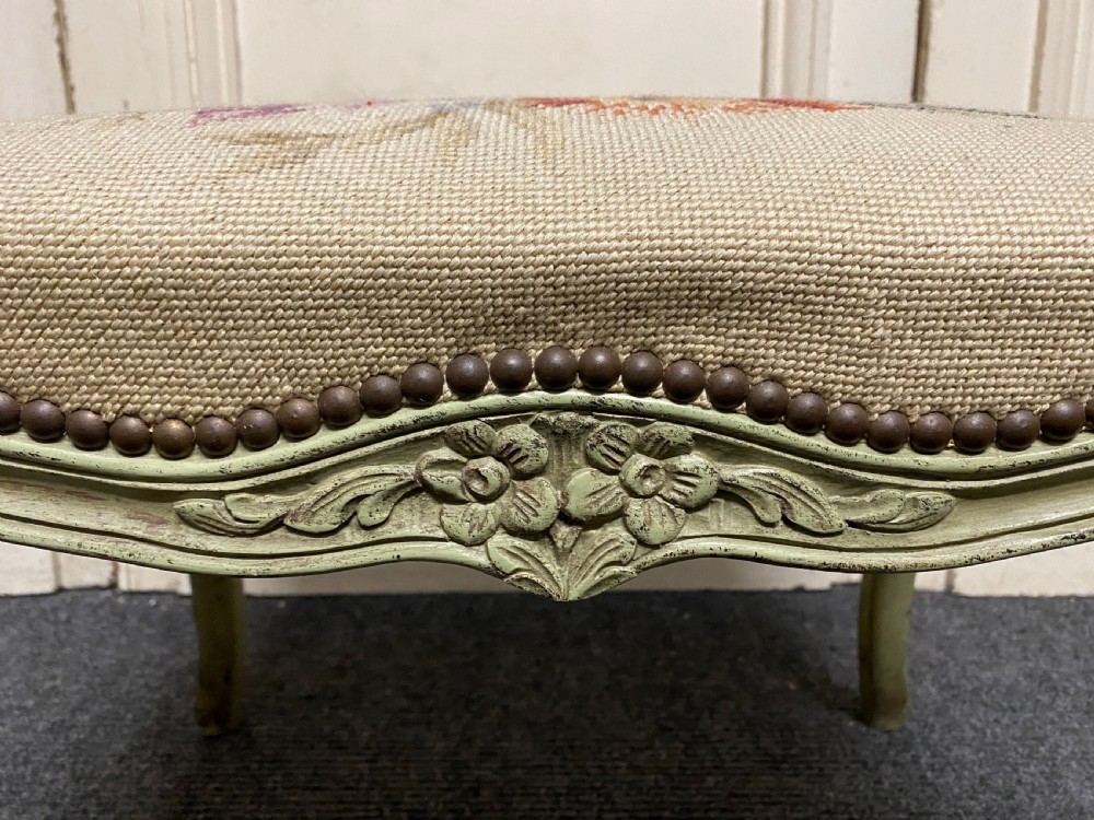 Pretty French Cabriole Leg Stool View X