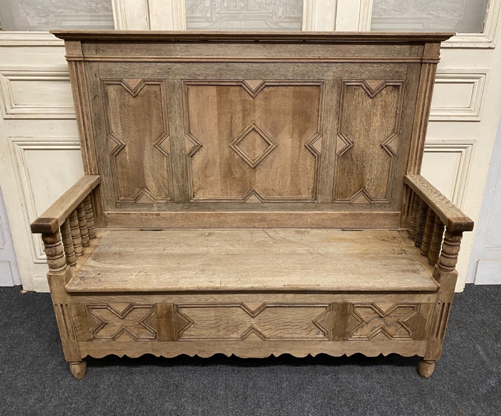 Bleached Oak Hall Bench