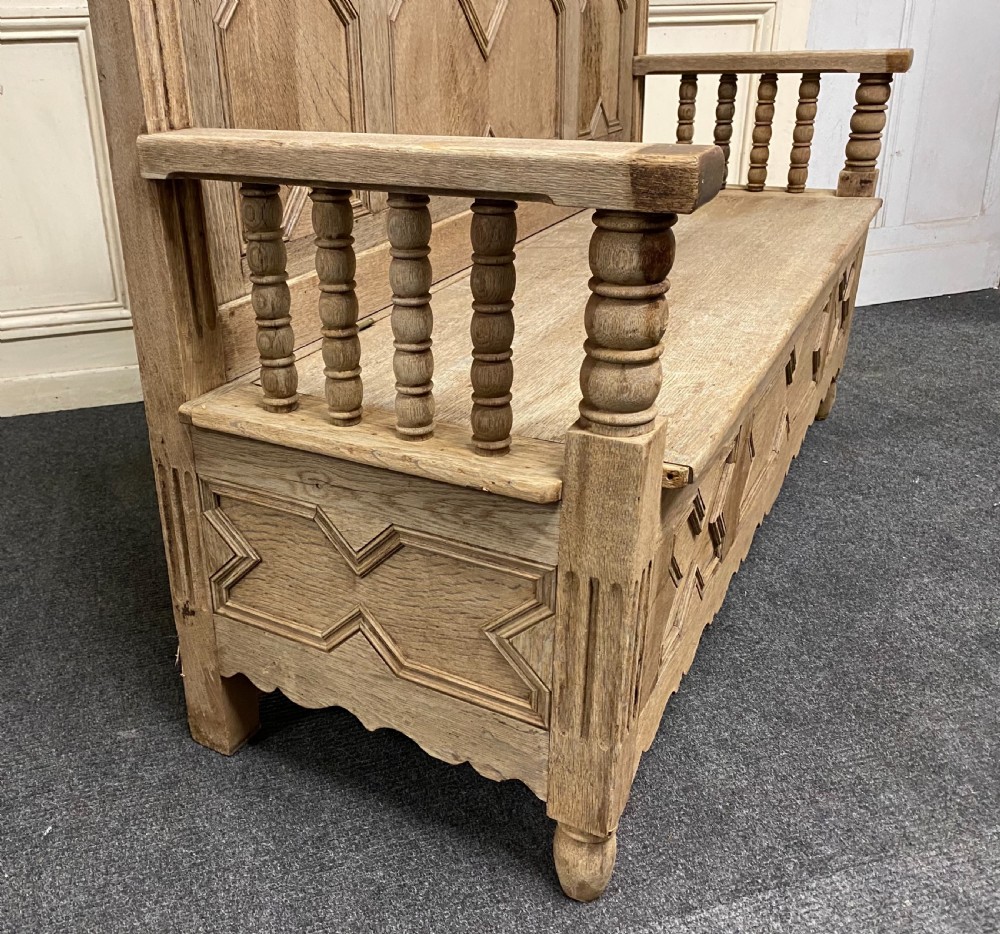 Bleached Oak Hall Bench View VI