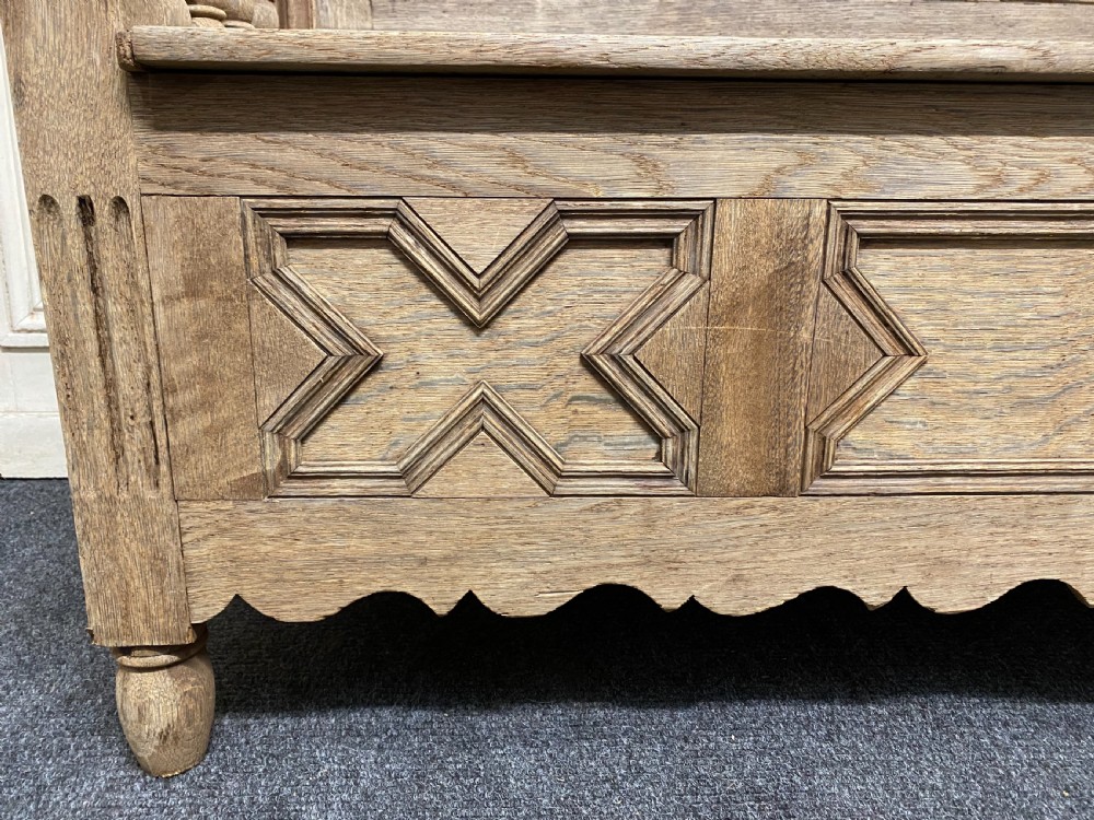 Bleached Oak Hall Bench View VII