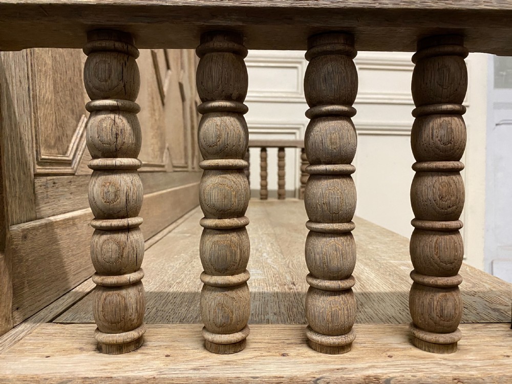 Bleached Oak Hall Bench View XI
