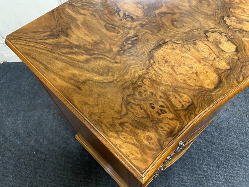 Burr Walnut Serpentine Chest of Drawers  View VII