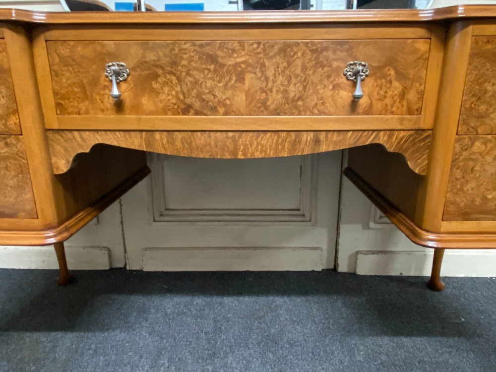 Queen Anne Burr Walnut Dressing Table View VIII