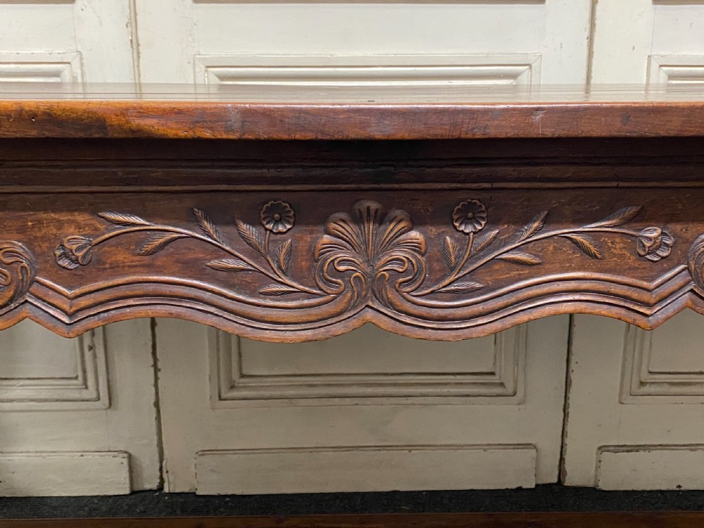 Early 18th Century French Walnut Console Table View V